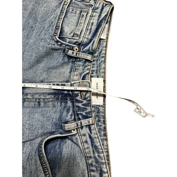 Dear John Women's Flared Side-Slit Hem Jeans Size 31 Light Wash - Picture 10 of 10